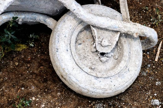 Wheelbarrows at the construction site