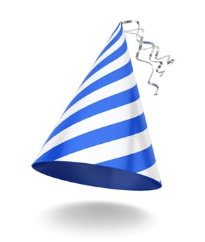 Party hat. 3d illustration on white background