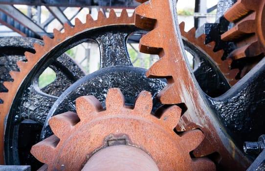 These gears were once used to operate a nautical waterway bridge