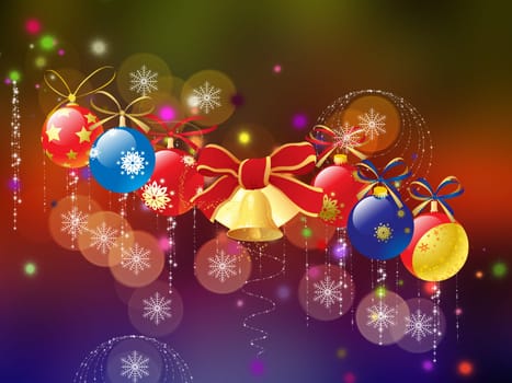 Merry Christmas - seasonal specific ornamented background