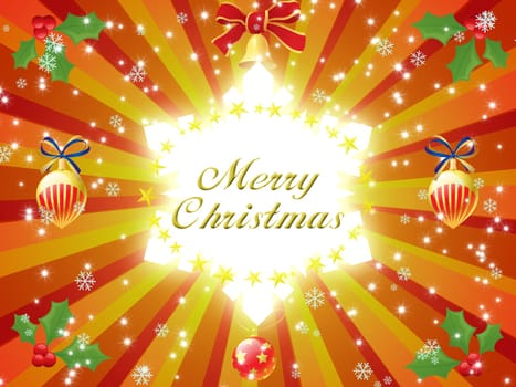 Merry Christmas card illustration