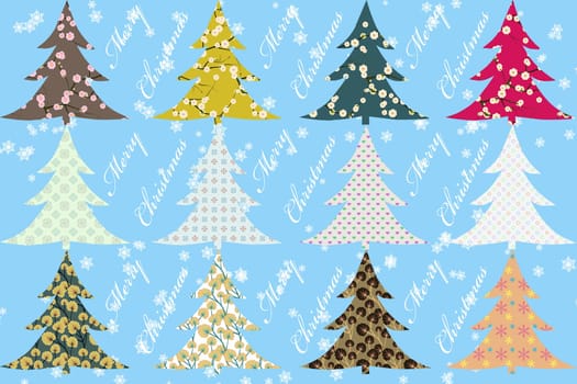Merry Christmas - seasonal specific ornamented background
