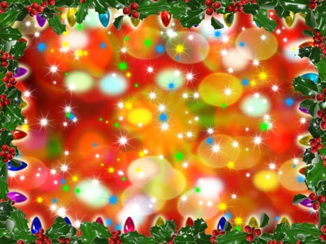 Merry Christmas - seasonal specific ornamented background