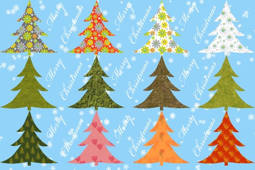 Merry Christmas - seasonal specific ornamented background