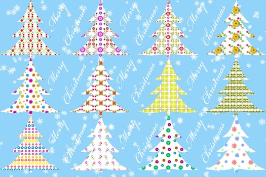 Merry Christmas - seasonal specific ornamented background