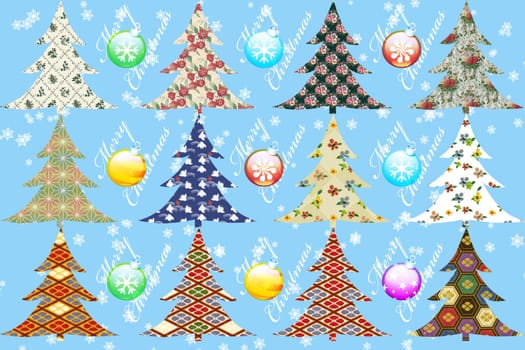 Merry Christmas - seasonal specific ornamented background