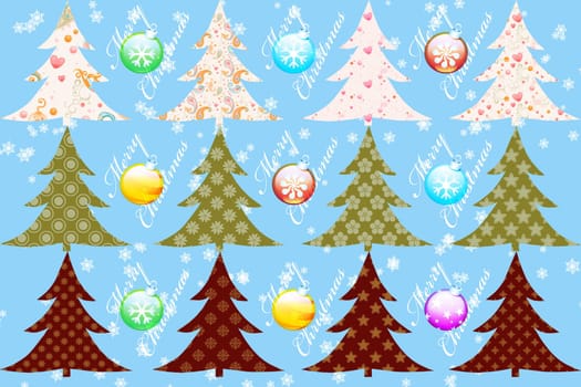 Merry Christmas - seasonal specific ornamented background
