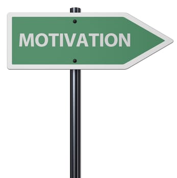 the word motivation on shield against a white background - 3d rendering