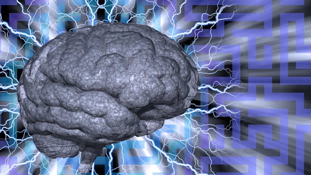 Psychedelic background and human brain