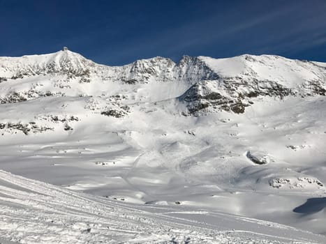 The Alpe d Huez ski domain in the French Alps