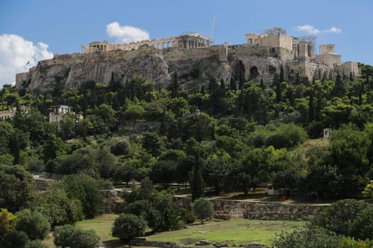 View on the Acropolis in Athens, Greece