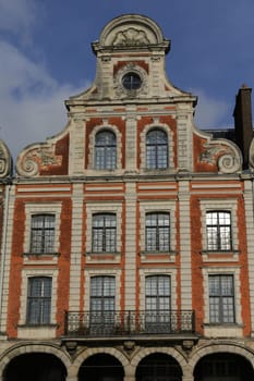 Old buildings around the Grand Place in the French Arras