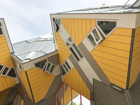 Cube houses (Kubuswoningen) are a set of innovative houses built in Rotterdam designed by architect Piet Blom