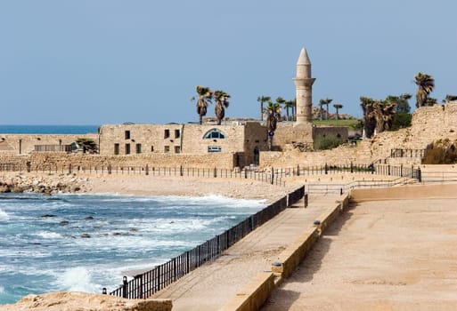 Caesarea, Israel - archaeological site of the Roman and Crusader period