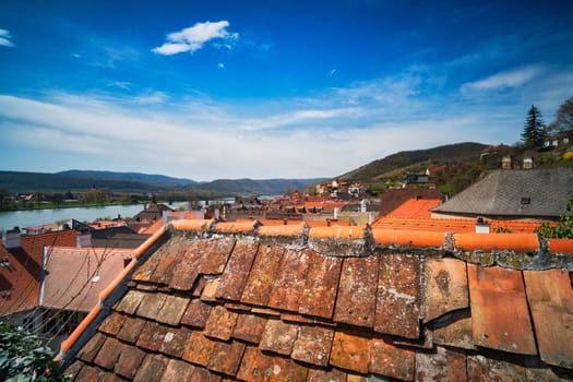 Krems an der Donau,panorama of the city in the Wachau