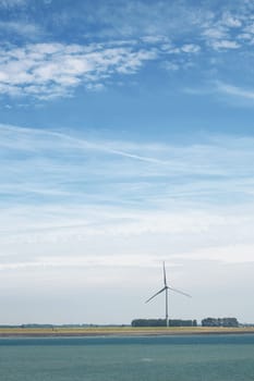 Windmill in Belgium for production of green energy.