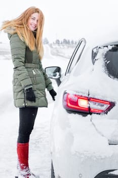 Girl in the snow