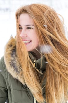 Girl in the snow