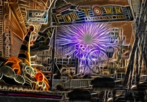 Carnevil. Carnival Abstract Composition