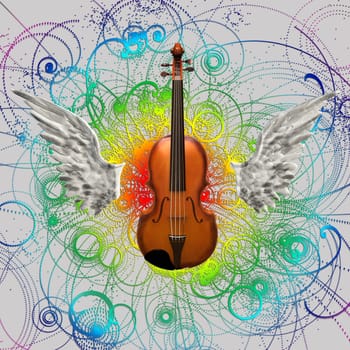 Violin Abstract Design