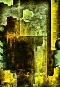 Abstract painting. New York Downtown