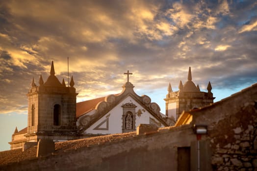 Church in the beautiful Cabo Espichel, Portugal