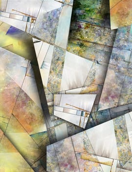 Abstraction. Multi layered abstract background