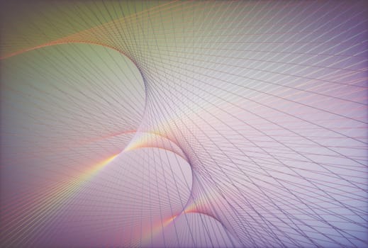 3D illustration. Abstract image in artistic shape and colors for use as background.