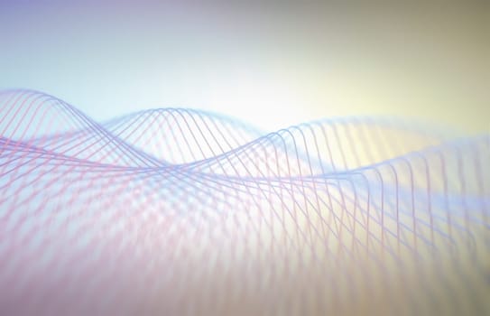 3D illustration. Abstract image in artistic shape and colors for use as background.