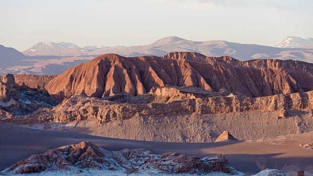 Late afternoon in Valle de la Luna,Atacama Desert,San Pedro de Atacama,Antofagasta,Chile,South America