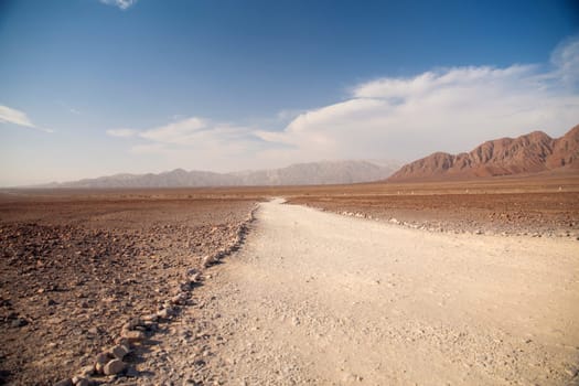 Andes in the Nazca desert. Peru . One of the hottest places on the planet.