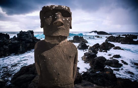 Moais at Ahu Tongariki (Easter island, Chile)