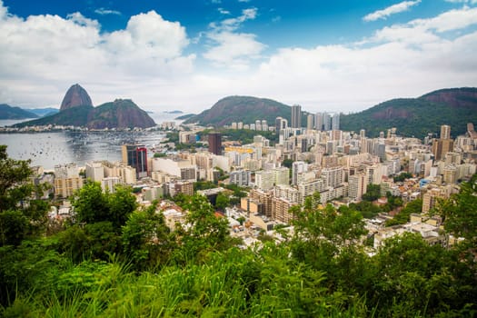 Rio De Janeiro, Brazil in the evening sun light