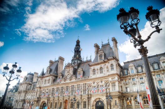 France. Paris City Hall (Hotel de Ville)