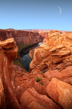 famous  view of Grand Canyon , Arizona, USA