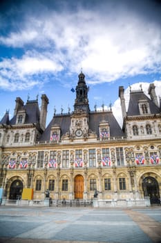 France. Paris City Hall (Hotel de Ville)
