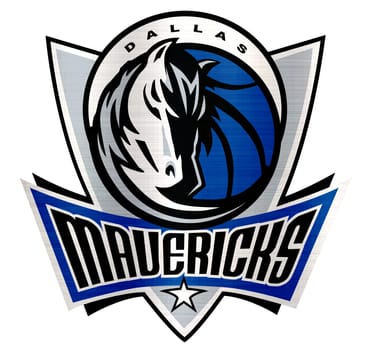 Dallas Mavericks metallic illustration basketball