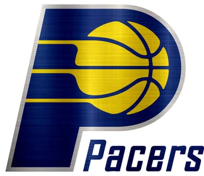 Indiana Pacers metallic illustration