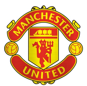 Manchester United metallic logo illustration