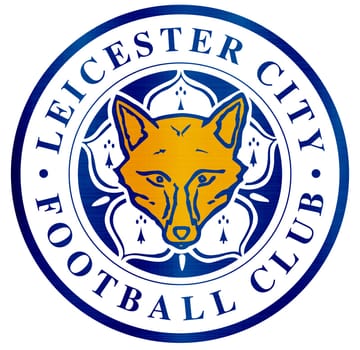 leicester city metallic logo illustration