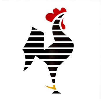 Atletico Mineiro galo logo metallic illustration
