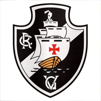 Club de Regatas Vasco da Gama logo metallic illustration sport