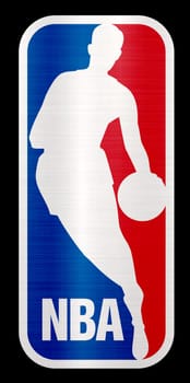 NBA metallic illustration basketball sport
