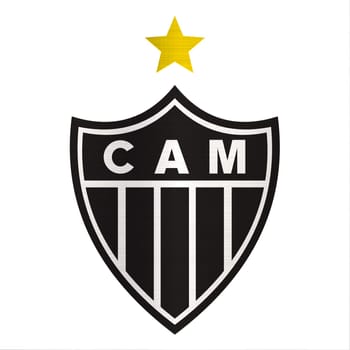 Atletico Mineiro logo metallic illustration sport