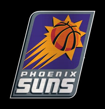 Phoenix Suns metallic illustration sport basketball