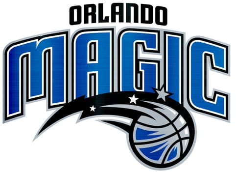 Orlando Magic metallic ilustration basketballn basketballb