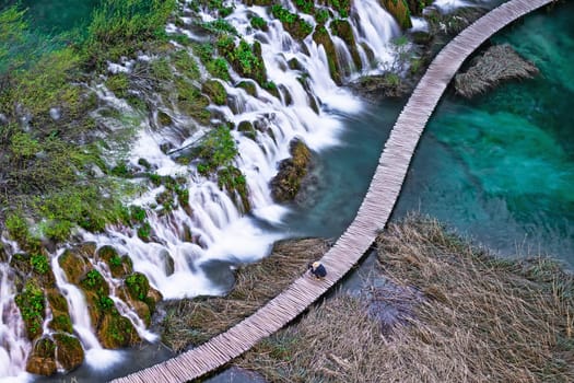 Waterfall Plitvice Lakes,destination in Croatia