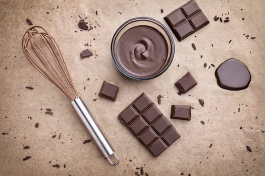 Delicious dark chocolate background