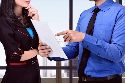 Business people discussing about business plan on the workplace