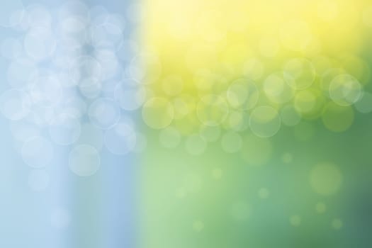 Abstract natural bright bokeh background for your design. Colorful gradient defocused and pastel colored. Concept summer or spring.